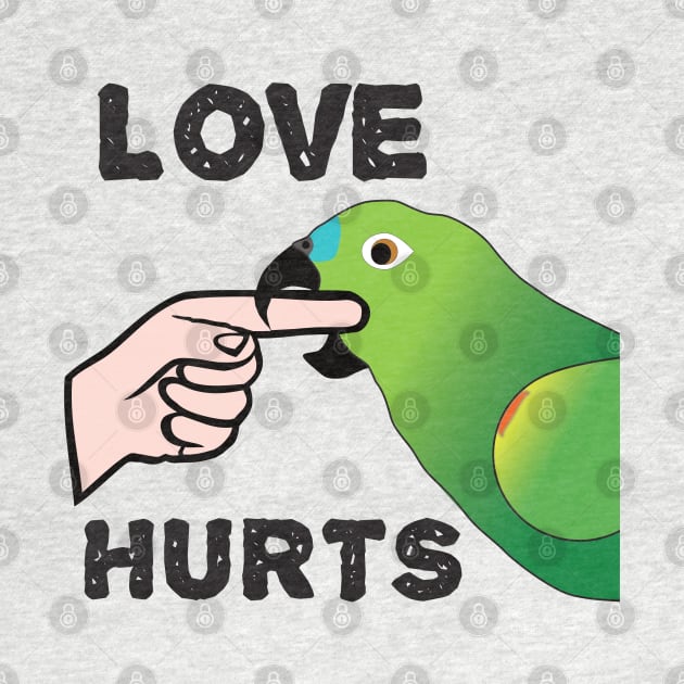 Love Hurts - Blue Front Amazon Parrot Ver.2 by Einstein Parrot